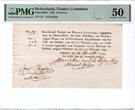 The Netherlands 9 stuivers 1795 recepis Schiedam PMG 50