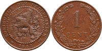 The Netherlands 1 cent 1907 Wilhelmina ZFr -