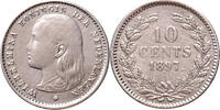The Netherlands 10 cent 1897 Wilhelmina ZFr -