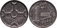 The Netherlands 1 cent zink 1944 Wilhelmina FDC- -