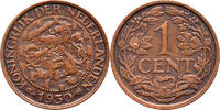 The Netherlands 1 cent 1930 Wilhelmina Pr -
