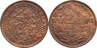 The Netherlands 2 1/2 cent 1941 Wilhelmina FDC- -