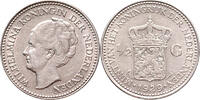 The Netherlands 1/2 gulden 1929 Wilhelmina ZFr+ -