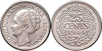 The Netherlands 25 cent 1944EP Wilhelmina Pr -