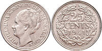 The Netherlands 25 cent 1941 Wilhelmina Pr- -