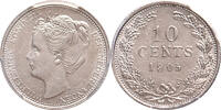 The Netherlands 10 cent 1905 Wilhelmina PCGS MS 61 -