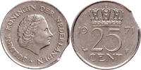 The Netherlands 25 cent 1971 Juliana Pr EINDE MUNTPLAAT -