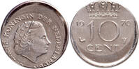 The Netherlands 10 cent 1970 Juliana UNC MISSLAG -