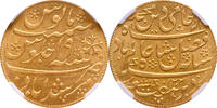 1 mohur GOLD year 1202 (1788) Shah Alam II, British East India Company NGC MS 63 st