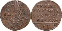 The Netherlands 2 stuiver noodmunt Maastricht 1579 -