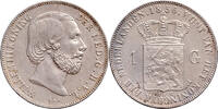 The Netherlands 1 gulden 1856 Willem III FDC- -