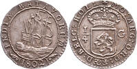 1/4 scheepjesgulden 1802 The Netherlands East Indies Nederlands Indië 1802 Pr vz