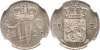 The Netherlands 10 cent 1826 Utrecht 1826U Willem I NGC MS 64 FDC,PL 375,00 EUR  zzgl. 15,00 EUR Versand