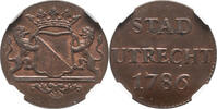The Netherlands Duit stad Utrecht 1786 NGC MS 65 BN st