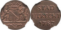 The Netherlands Duit stad Utrecht 1787 NGC MS 64 BN st