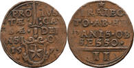 The Netherlands 2 stuiver noodmunt Maastricht 1579 ss