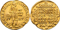 The Netherlands Gouden dukaat Holland 1727 ss