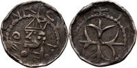 The Netherlands Denier Hendrik van Vianden, bisdom Utrecht z.j. (1250-1267) ss+