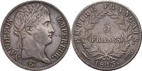 The Netherlands 5 francs 1813 Utrecht 1813U Napoleon I Pr+ vz+