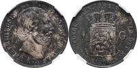 The Netherlands 1 gulden 1865 1865 Willem III NGC MS 62 Vrijwel st 650,00 EUR  zzgl. 15,00 EUR Versand