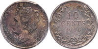 The Netherlands 10 cent 1906 1906 Wilhelmina PCGS MS 62 st 95,00 EUR  zzgl. 15,00 EUR Versand