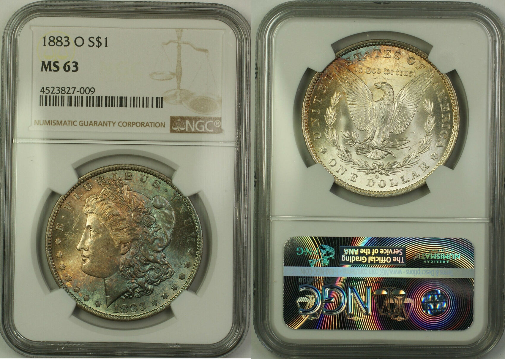 アンティークコイン 銀貨 1885 $1 Morgan Silver Dollar Coin NGC MS
