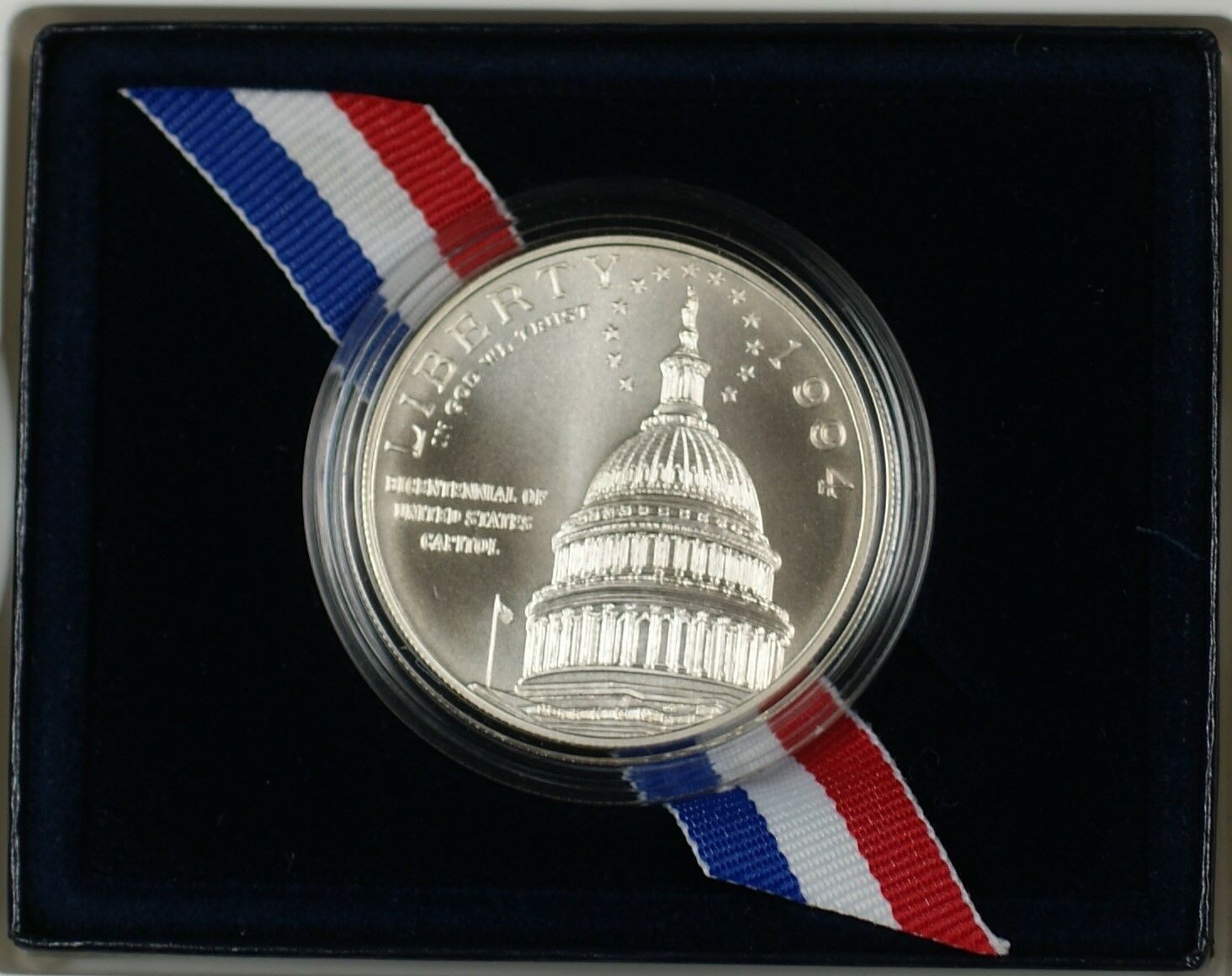 1 Coin 1994 U S. Capital Bicentennial Commemorative UNC Silver Dollar as Issued unz 1 Coin 1994 U S. Capital Bicentennial Commemorative UNC Silver Dollar as Issued unz