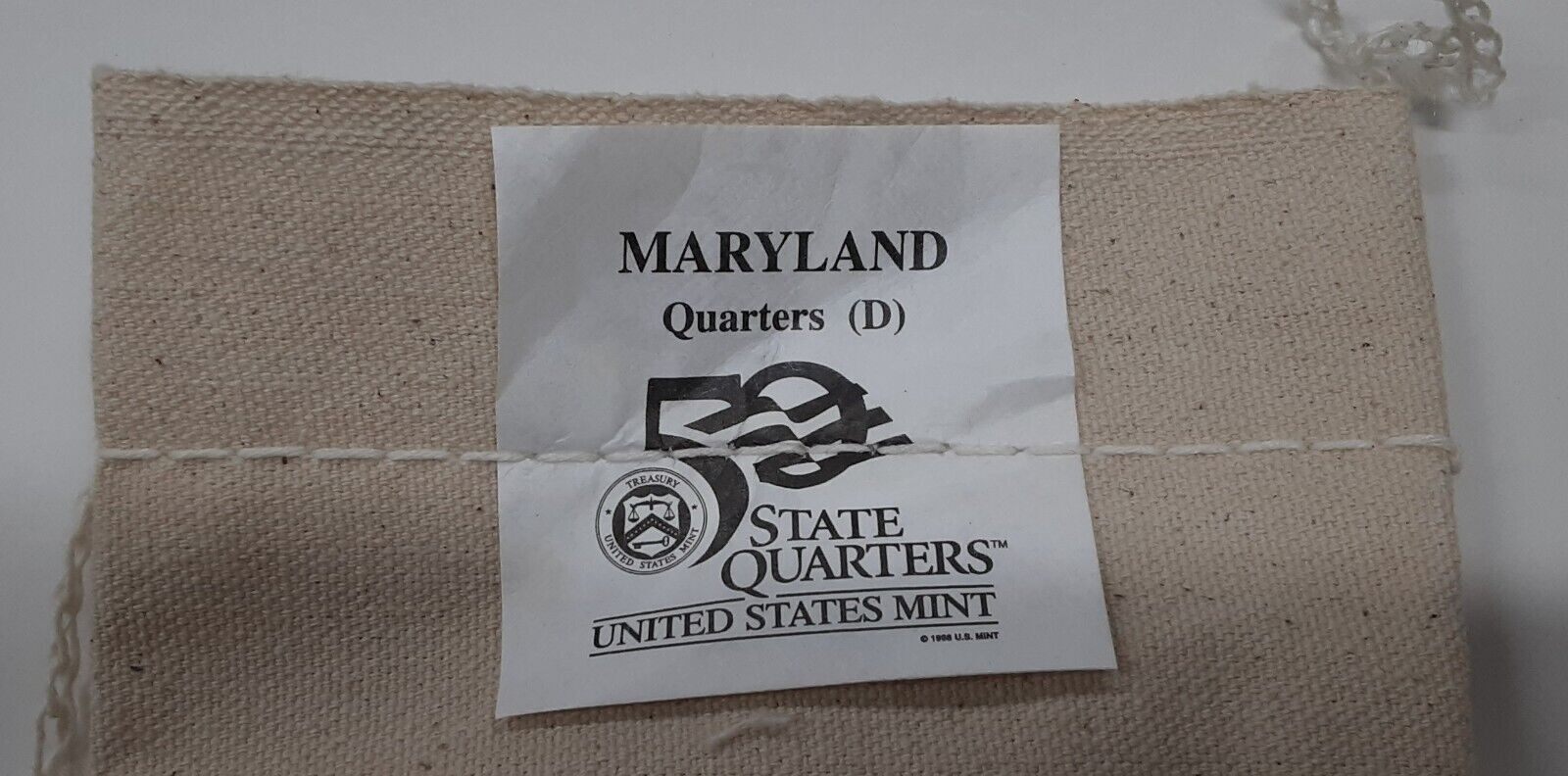 USA Quarter 25 (100 UNC coins) 2000 Maryland D State Original Mint