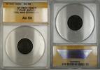 Exonumia Token Civil War NY-Troy F Plum Storecard 890c-2h ANACS AU-58 -