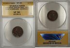 Exonumia Token Civil War NY-Buffalo Geo Cage Storecard 105I-5A ANACS VF-30 Details -
