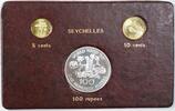 Weltmünzen 10 cent FAO World Food Day October 16 Album Insert Seychelles 5 & 100 rupee -