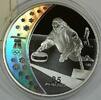 Kanada $25 Silver Canada Holographic Proof Coin- Curling -2010 Vancouver-COA -