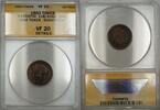 Exonumia Token Civil War Patriotic 118/418a ANACS VF-20 Details Scratched -