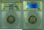 Kanada 25 Cents Canada 25c Silver Coin ANACS VF-20 Details Environmental Damage -