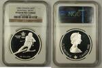Kanada Canada Silver $20 Olympic Commem Coin Downhill Skiing NGC PR-68 Ultra Cameo -