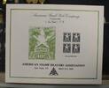 Briefmarken SO 114 Souvenir card ASDA Spring 1893 10¢ Hawaii stamp Star and Palm Trees -