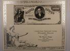 Briefmarken 1878 $ BEP souvenir card B 155 CSNS 1992 face $1000 LT -