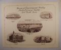 Briefmarken BEP souvenir card B 152 Fort Worth five BEP building vignettes -