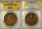 Exonumia 250th Anniv William Penn Arrival America ANACS AU 55 Details Cleaned (GH) -