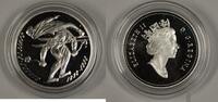 Kanada Sterling Canada Downhill Skiing and Ski Jump Silver 50c Proof Coin In Case -
