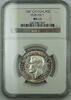 Kanada Half Dollar Canada 50c *Curved 7* NGC MS-62, PL Prooflike Silver Coin -