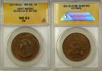 Exonumia Medal So-Called $ HK-346 ANACS MS 63 RB (GH) -