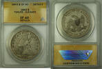USA Dollar Seated Liberty Silver $1 ANACS EF-40 Details JMX -