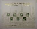 Briefmarken BEP souvenir card B 168 ASDA 1993 seven 1ï¾¢ Famous American stamps -