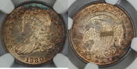 USA Dime Capped Bust Silver NGC MS-62 *Toned Very Choice BU Coin* JJP -