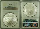 Bullion $1 Coin American Silver Eagle ASE NGC MS-69 GEM BU -