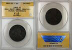 USA Small Date Small Fraction Draped Bust Large 1c Coin ANACS F-12 Details PRX -