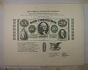 Briefmarken 1861 $ souvenir card SO 65 Bicent 1989 Face $20 Bank of Pittsylvania VA obsolete -