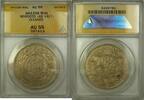 Weltmünzen AH1336 Morocco   Coin (AD 1917) ANACS AU 55 Cleaned Details 1 Rial AH AH ANACS AU 55. Cleaned. Details.