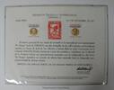 Briefmarken souvenir card PS 4 1971 1958-59 San Martin Bolivar stamps -